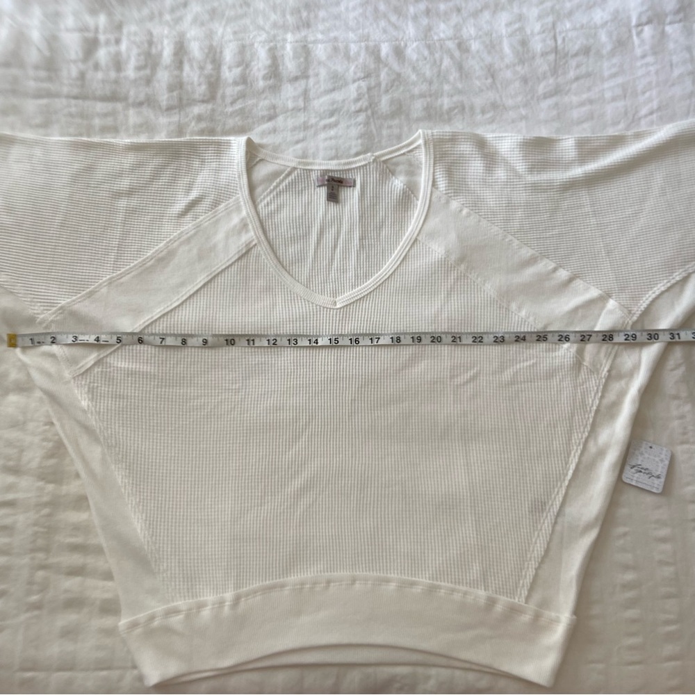 Free People Women’s Santa Clara Thermal Top in Alabaster - Picture 15 of 16